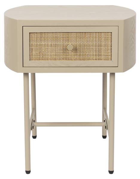 Beistelltisch AMAYA Beige - Massivholz - 48 x 54 x 38 cm