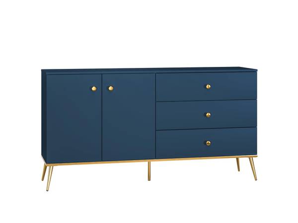 Sideboard MARINE SB160 2D3D Blau - Melamin - 160 x 85 x 40 cm