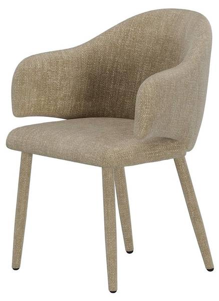 Armlehnstühle Evelin (2er-Set) Braun - Flachgewebe - 57 x 79 x 54 cm