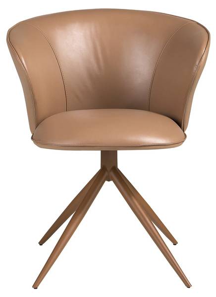 Drehstuhl 4201 Braun - Polyester - Stahl - Vinyl - 65 x 79 x 65 cm