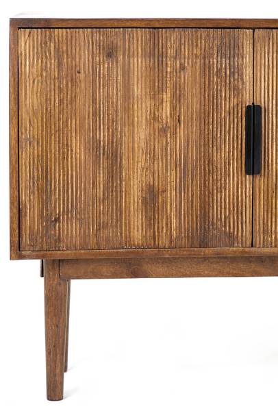 Schrank BITIKA Braun - Massivholz - 100 x 80 x 40 cm