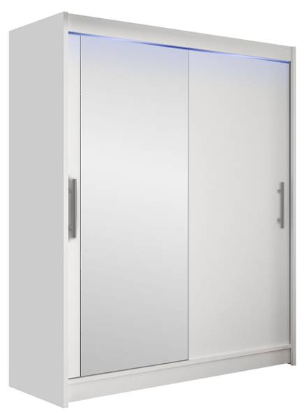 Kleiderschrank Westa 6 mit Beleuchtung Weiß