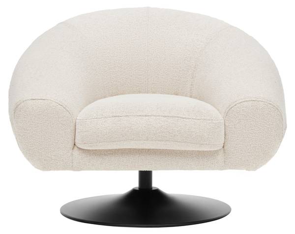 Designsessel LUGO Beige - Weiß - Textil - 93 x 72 x 79 cm