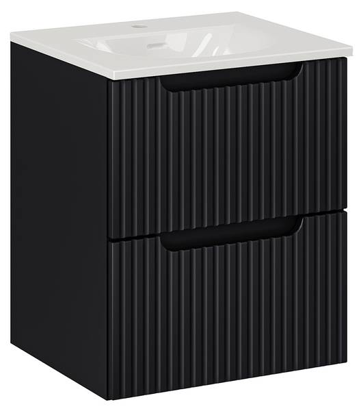 Waschtisch NEWPORT-56-98 Schwarz - Holzwerkstoff - 51 x 59 x 40 cm