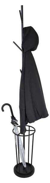 Standgarderobe Bern Schwarz - Höhe: 177 cm