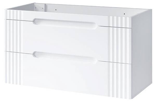 Schrank unter waschbecken FIJI CUW120 2D Weiß - Melamin - 120 x 62 x 46 cm