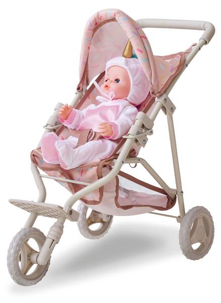 Poussette poupée T-DO-0014-00A Beige - Acier - 33 x 54 x 61 cm