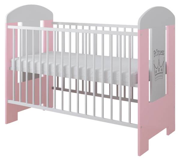 Babybett Princess Pink - Kiefer - 65 x 100 x 123 cm