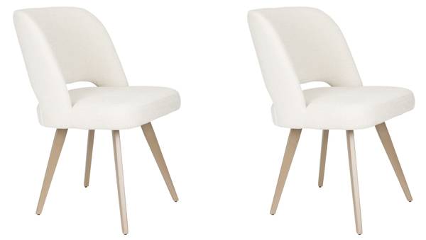 Esszimmerstuhl YVES  2er-Set Beige - Textil - 53 x 84 x 60 cm