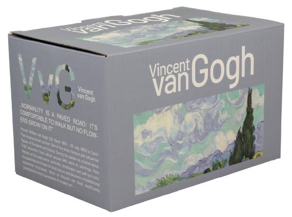 Becher Van Gogh Wheat Field 2er Set Blau - Porzellan - 12 x 10 x 8 cm