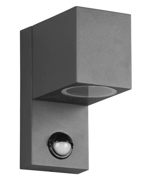 Außenwandleuchte Downlight Anthrazit Grau - Aluminium - 7 x 15 x 12 cm