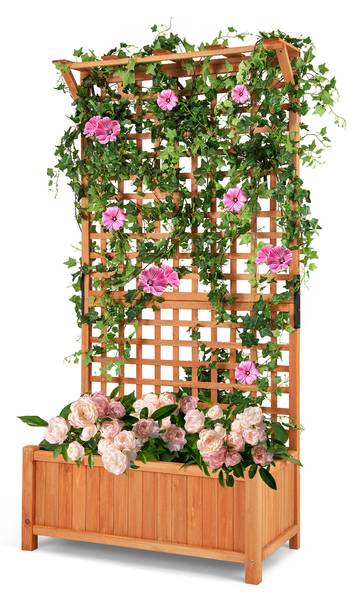 Blumenkasten SF5144ADDE Braun - Holzwerkstoff - 45 x 184 x 90 cm