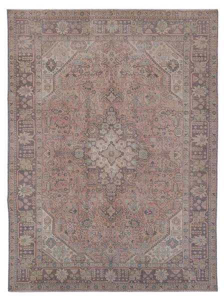 Kurzflorteppich Abstract Grau - Naturfaser - 194 x 1 x 278 cm