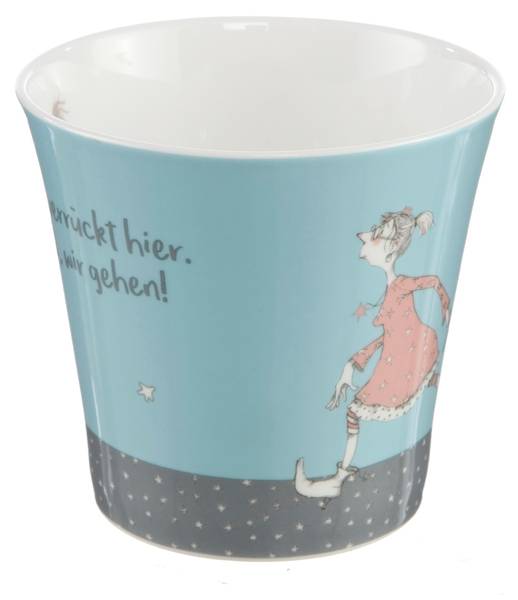 Tasse Die sind doch alle verrückt Blau - Porzellan - 10 x 10 x 13 cm