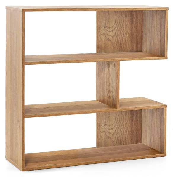 Bücherregal mit 3 Ebenen 85013627 Beige - Holzwerkstoff - 84 x 84 x 30 cm