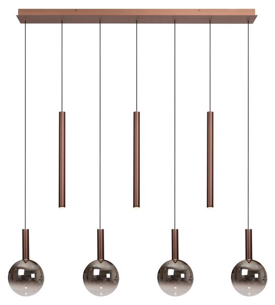 Pendelleuchten JASMINE Aluminium - 137 x 218 x 18 cm