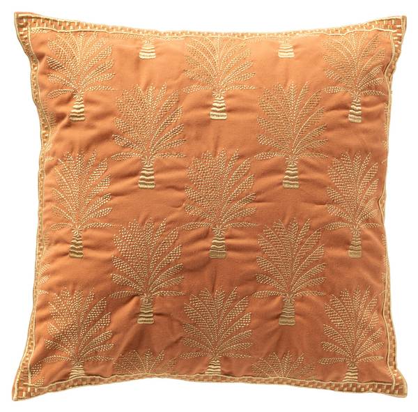 Kissenbezug Cycas Orange - Textil - 45 x 45 x 10 cm