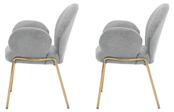 Armlehnstuhl Muz DC-1261/GL 2er-Set Grau