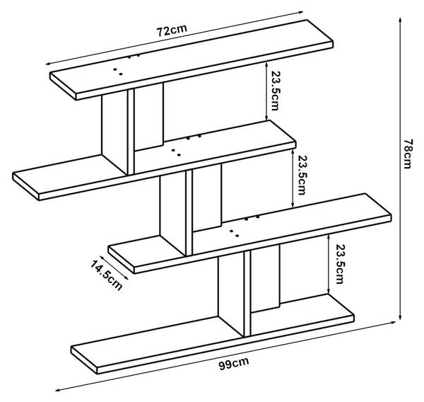 Wandregal Hökkomi Weiß