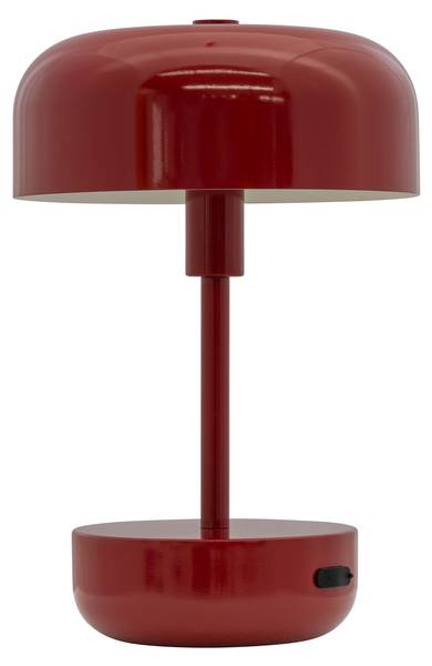 Tischlampe aufladbar Haipot Rot - Rubinrot