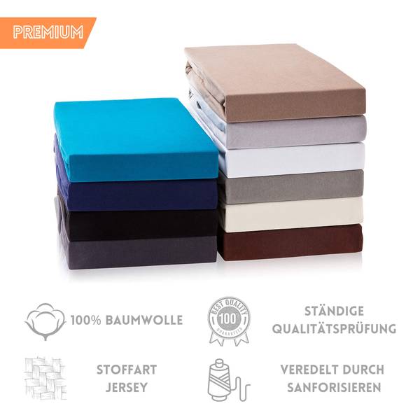 Split Topper Spannbettlaken 180-200x200 Petrol