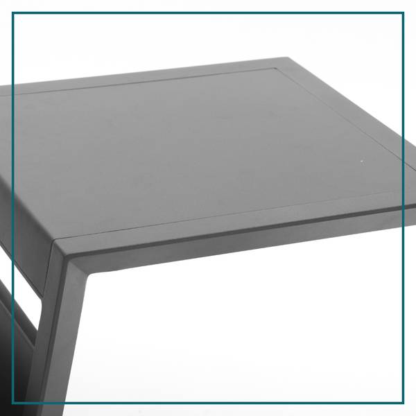 Bijzettafel Allure grijs - aluminium - 45 x 55 x 55 cm