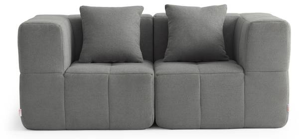 2-Sitzer Sofa BULOUS Grau