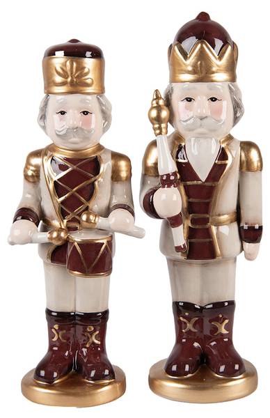 Nussknacker Xmas&Eden Beige - Keramik - 8 x 25 x 8 cm