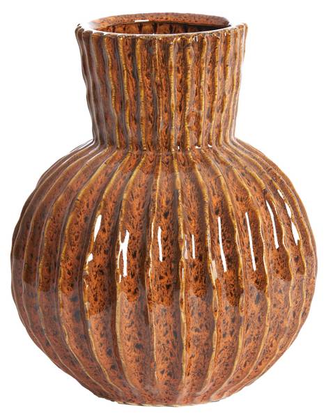 Topf ZIRJA Orange - Keramik - 25 x 30 x 25 cm