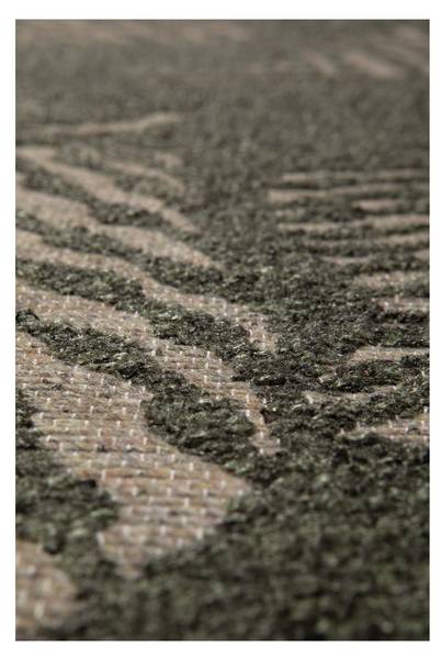 Recycelter Outdoor-Teppich Flora Grün - Textil - 200 x 1 x 290 cm