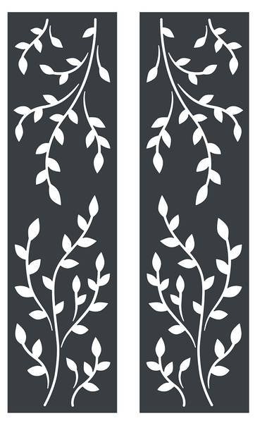 Portail battant ajustable FOLYA Gris - Aluminium - 300 x 146 x 0 cm