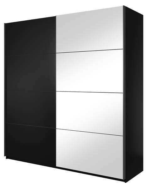 Kleiderschränk BETTINA 180 Schwarz - 180 x 210 cm