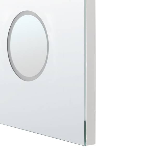 Miroir de salle de bain MONTARON Argenté - Matière plastique - 80 x 60 x 4 cm