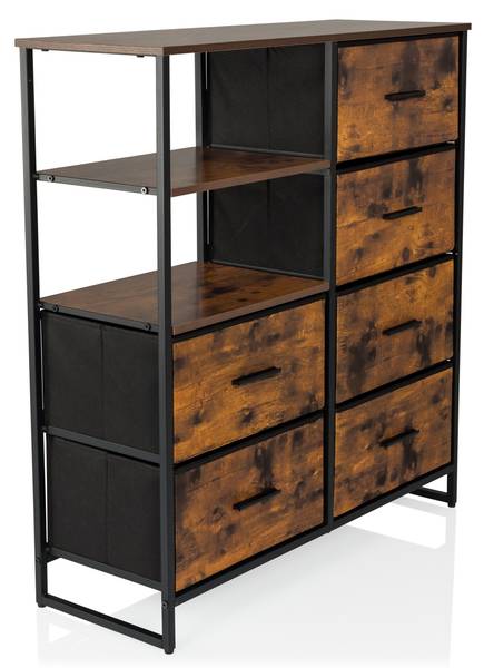 Kommode RAGALA Braun - Aluminium - 84 x 92 x 30 cm