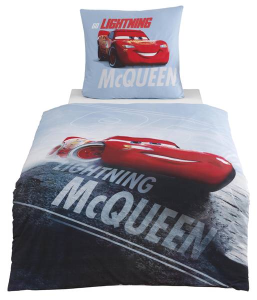 Bettwäsche Disney's Cars Blau - Rot - Textil - 135 x 200 x 1 cm
