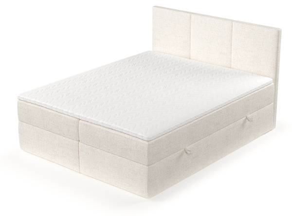 Boxspringbett Jonah Creme - Liegefläche Breite: 140 cm