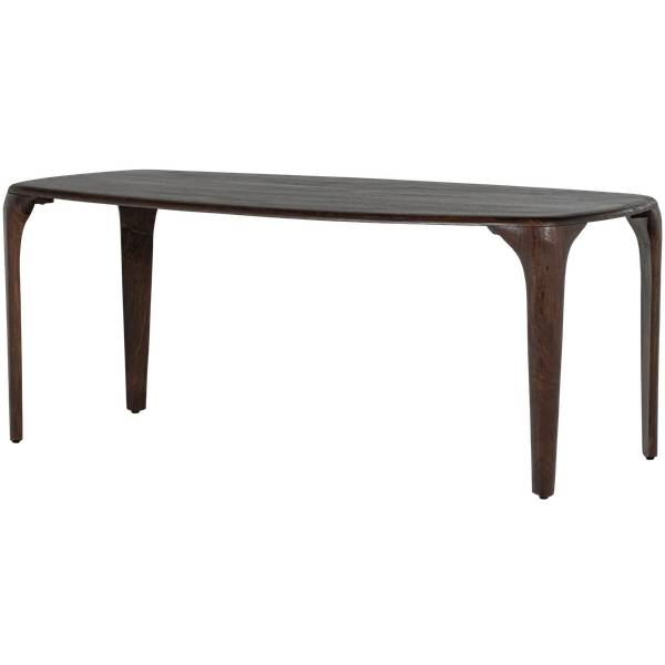 Esstisch Fiore Braun - Mango - 190 x 76 x 95 cm