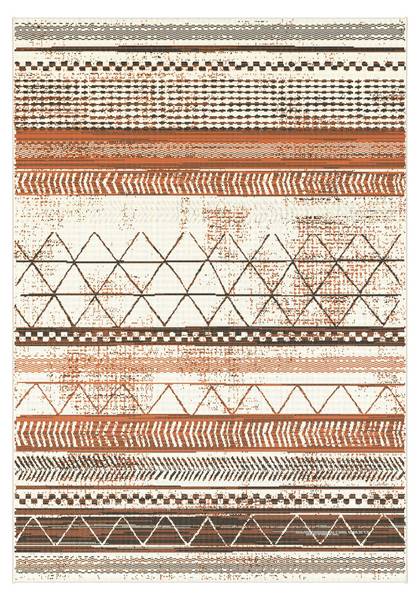 Wohnteppich Rebel Braun - Polypropylen - 80 x 1 x 150 cm