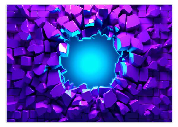Fototapete Abstrakter Tunnel 3D 300 x 210 cm