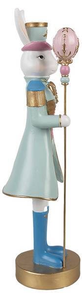 Decoratie Beeld Konijn Easter&Olton wit - kunststof - 9 x 31 x 10 cm