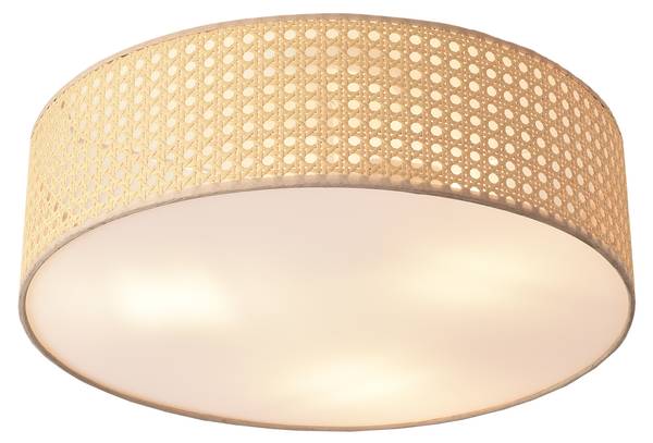 Deckenleuchte Ascot Beige - Metall - Kunststoff - 45 x 20 x 45 cm