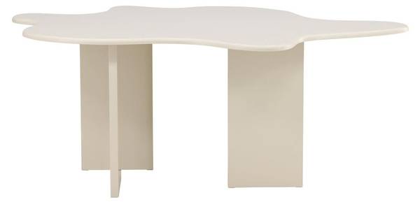 Esstisch Flower Beige - Holzwerkstoff - 190 x 76 x 123 cm