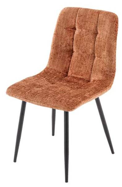 Stuhl TRES CHIC Braun - Chenille - Polyester - 44 x 88 x 52 cm