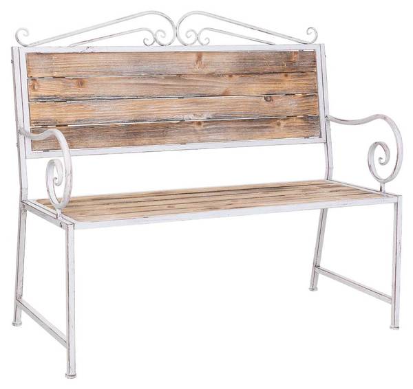 Bank Jardin Mueble Grau - Massivholz - 114 x 102 x 54 cm