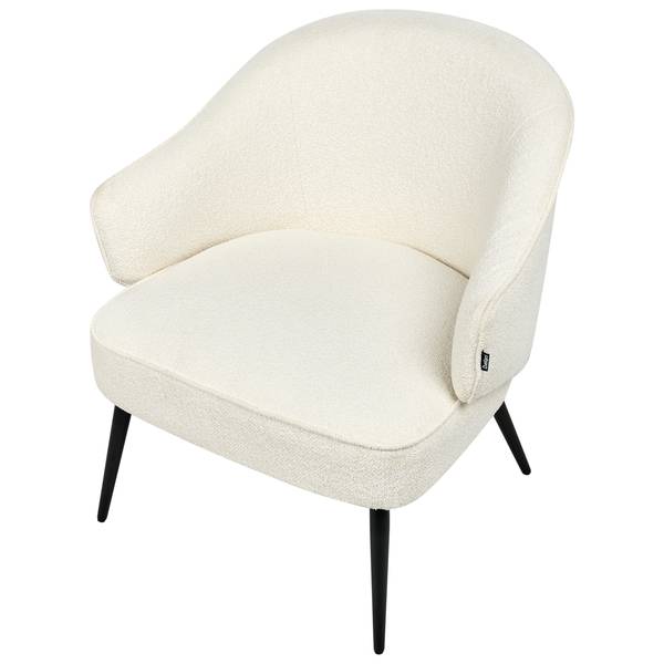 Sessel KAYLA Schwarz - Weiß - Textil - 70 x 77 x 76 cm