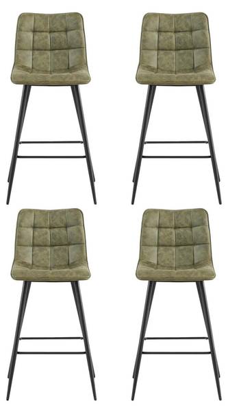Barhocker Lucille (4er-Set) Grün