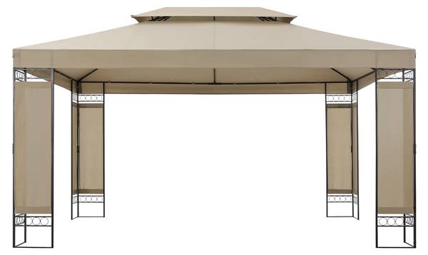 Pavillon Lanciano Beige - Textil - 400 x 265 x 300 cm