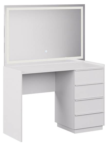 Schminktisch Viktoria 59331 2er set Weiß - Holzwerkstoff - 110 x 78 x 45 cm