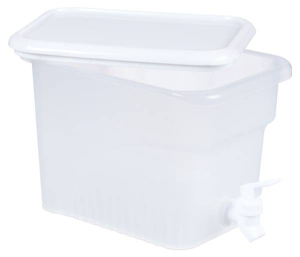 Distributeur de boissons frigo 4,8 L Blanc - Matière plastique - 18 x 18 x 29 cm