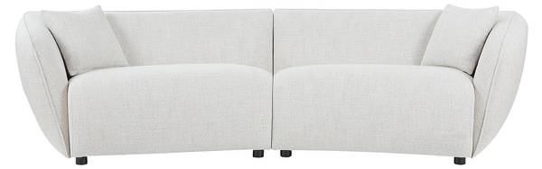 Sofa ohne Schlafmöglichkeit LUCAMO Beige - Textil - 95 x 73 x 248 cm